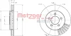 Превью - 6110708 METZGER Тормозной диск (фото 2)