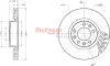 Превью - 6110839 METZGER Тормозной диск (фото 2)
