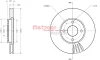 Превью - 6110852 METZGER Тормозной диск (фото 2)