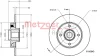 Превью - 6110943 METZGER Тормозной диск (фото 2)