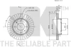 Превью - 202244 NK Тормозной диск (фото 3)