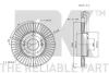 Превью - 203421 NK Тормозной диск (фото 2)