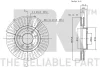 Превью - 204020 NK Тормозной диск (фото 3)