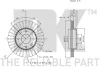 Превью - 205008 NK Тормозной диск (фото 3)