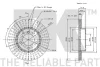 Превью - 311521 NK Тормозной диск (фото 3)