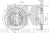 Превью - 311927 NK Тормозной диск (фото 3)