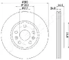 DI-0716 JAPANPARTS Тормозной диск