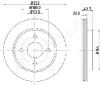 DP-0308 JAPANPARTS Тормозной диск