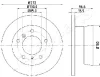 DP-0526 JAPANPARTS Тормозной диск