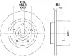 DP-0705 JAPANPARTS Тормозной диск