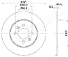 DP-0708 JAPANPARTS Тормозной диск