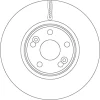 Превью - DF6233S TRW Тормозной диск (фото 2)
