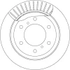 Превью - DF7061S TRW Тормозной диск (фото 2)