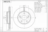 A6F127S AISIN Тормозной диск