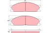 GDB1017UT TRW Комплект тормозных колодок, дисковый тормоз