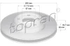 401 051 TOPRAN Тормозной диск