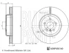 ADBP430140 BLUE PRINT Тормозной диск