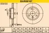 BAR08107 BARUM Тормозной диск