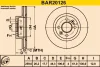 BAR20126 BARUM Тормозной диск