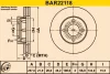 BAR22118 BARUM Тормозной диск