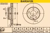 BAR24129 BARUM Тормозной диск