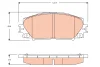 GDB3459DT TRW Комплект тормозных колодок, дисковый тормоз