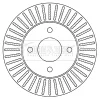 BBD5349 BORG & BECK Тормозной диск
