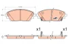 GDB3592DT TRW Комплект тормозных колодок, дисковый тормоз