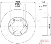 600715C JAPKO Тормозной диск