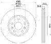 600716 JAPKO Тормозной диск