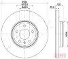 600916C JAPKO Тормозной диск