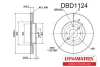 DBD1124 DYNAMATRIX Тормозной диск