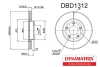 DBD1312 DYNAMATRIX Тормозной диск