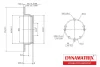 DBD1618 DYNAMATRIX Тормозной диск