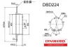 DBD224 DYNAMATRIX Тормозной диск