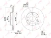 BN-1416 LYNXAUTO Тормозной диск
