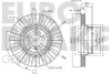 Превью - 5815201560 EUROBRAKE Тормозной диск (фото 2)