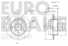 Превью - 5815202212 EUROBRAKE Тормозной диск (фото 2)