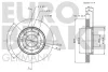 Превью - 5815203025 EUROBRAKE Тормозной диск (фото 3)