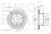 Превью - 5815203377 EUROBRAKE Тормозной диск (фото 2)