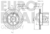 Превью - 5815203712 EUROBRAKE Тормозной диск (фото 3)