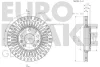 Превью - 5815203971 EUROBRAKE Тормозной диск (фото 3)