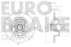 Превью - 5815203987 EUROBRAKE Тормозной диск (фото 3)