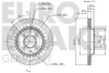 Превью - 5815204105 EUROBRAKE Тормозной диск (фото 2)