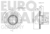 Превью - 5815204405 EUROBRAKE Тормозной диск (фото 2)