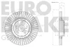 Превью - 58152045129 EUROBRAKE Тормозной диск (фото 3)