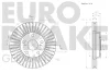 Превью - 58152045170 EUROBRAKE Тормозной диск (фото 3)