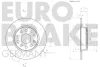 Превью - 58152047137 EUROBRAKE Тормозной диск (фото 3)