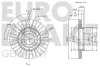 Превью - 5815204756 EUROBRAKE Тормозной диск (фото 3)