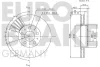 Превью - 5815204841 EUROBRAKE Тормозной диск (фото 3)